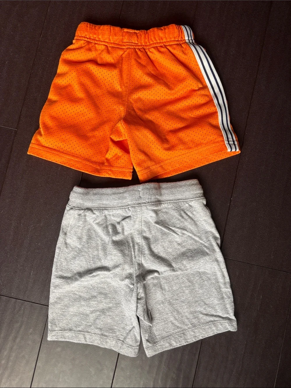 OshKosh B'gosh Orange Mesh Athletic Shorts & Old Navy Gray Shorts EUC